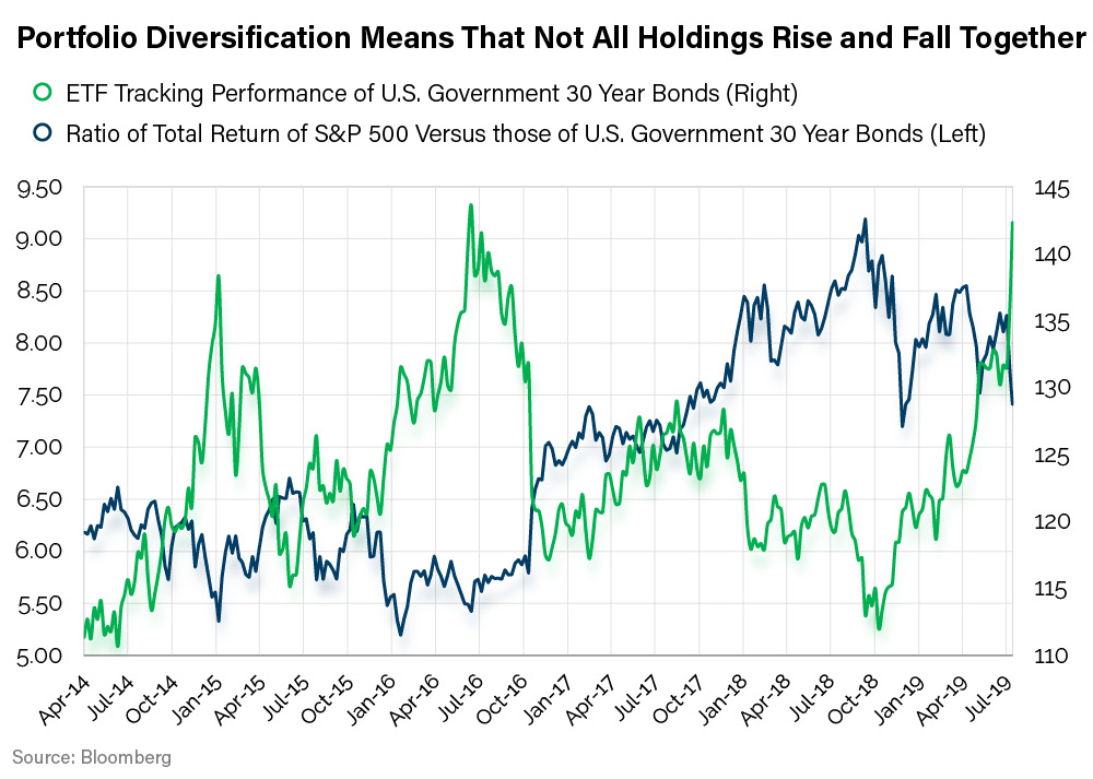 Portfolio Diversification Means that Not All Holdings Rise and Fall Together